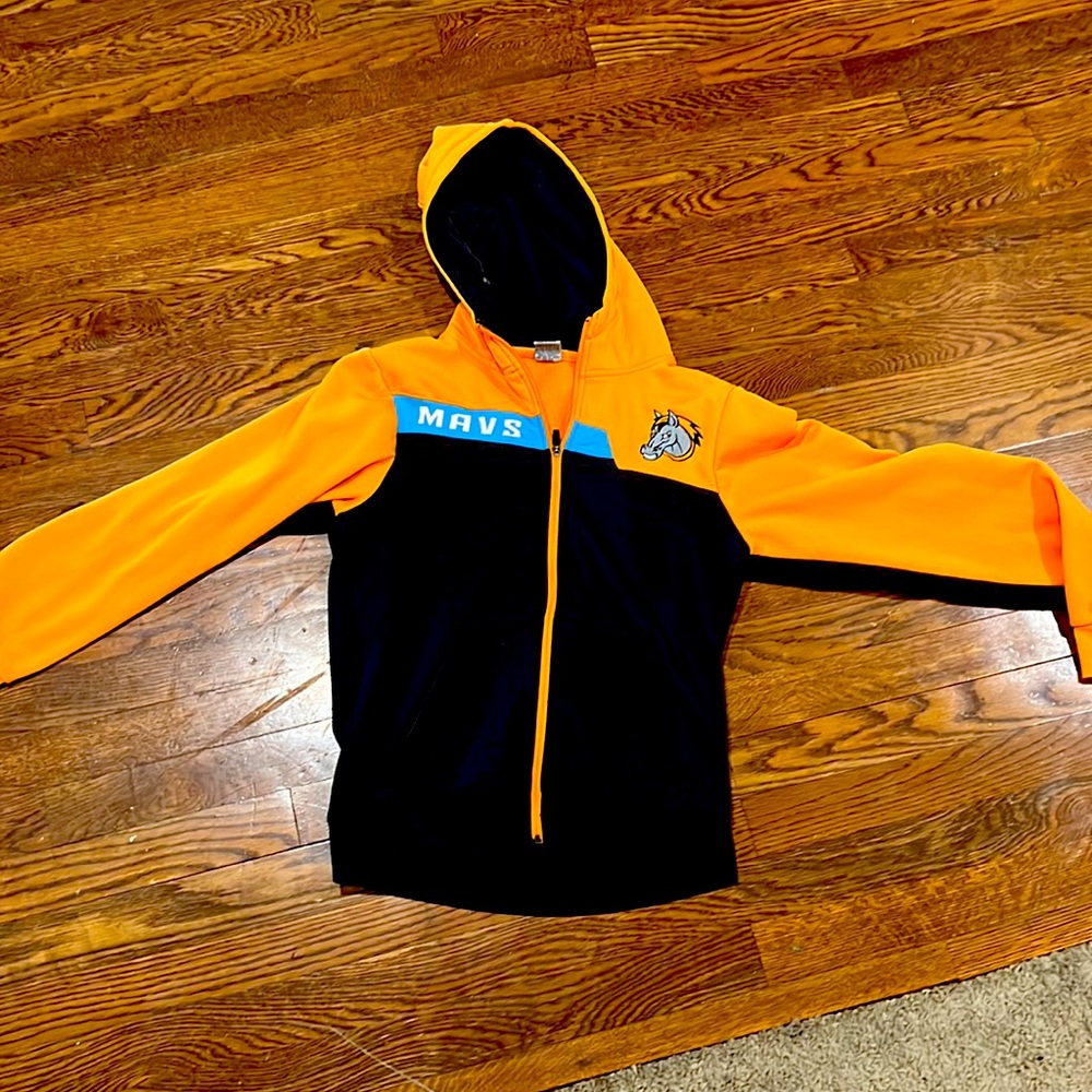 Mavericks hockey sweatshirt hoodie zip down jacket Hockey team